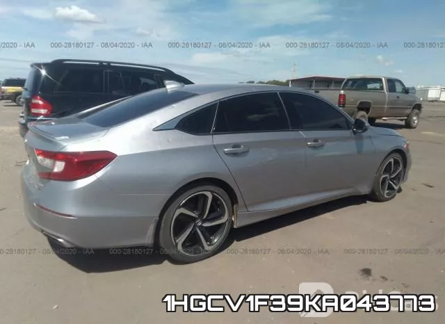 1HGCV1F39KA043773 фото 4