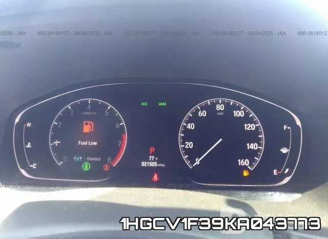 1HGCV1F39KA043773 фото 7