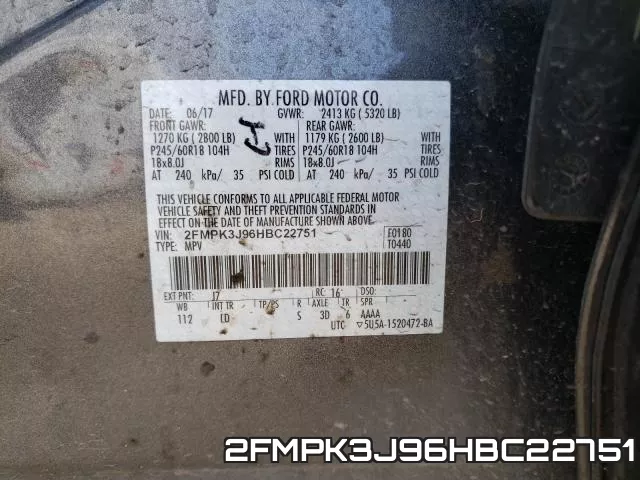 2FMPK3J96HBC22751 фото 2