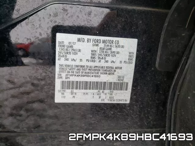 2FMPK4K89HBC41693 фото 2