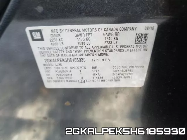 2GKALPEK5H6185930 фото 2