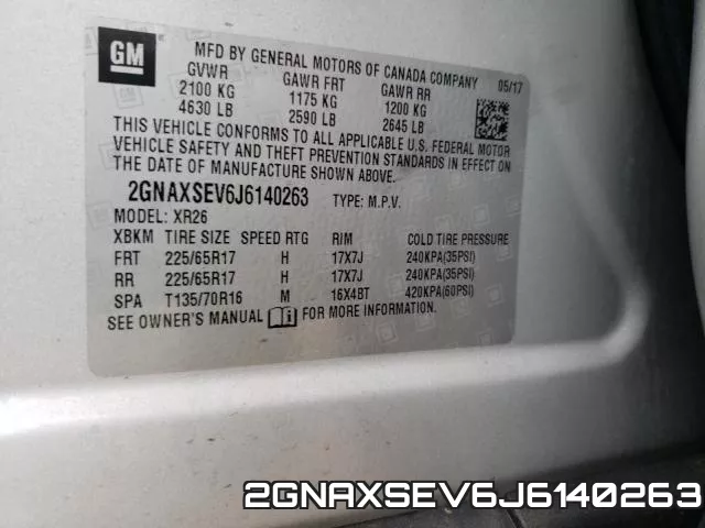 2GNAXSEV6J6140263 фото 2