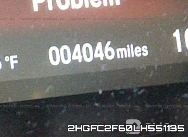 2HGFC2F60LH551135 фото 6