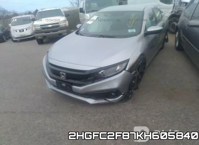 2HGFC2F87KH605840 фото 6