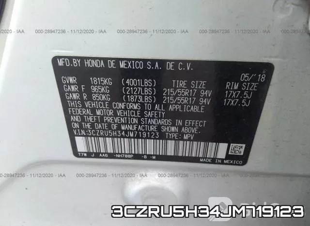 3CZRU5H34JM719123 фото 10