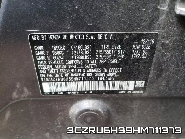 3CZRU6H39HM711373 фото 2