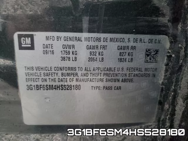 3G1BF6SM4HS528180 фото 2