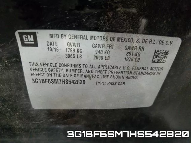 3G1BF6SM7HS542820 фото 2