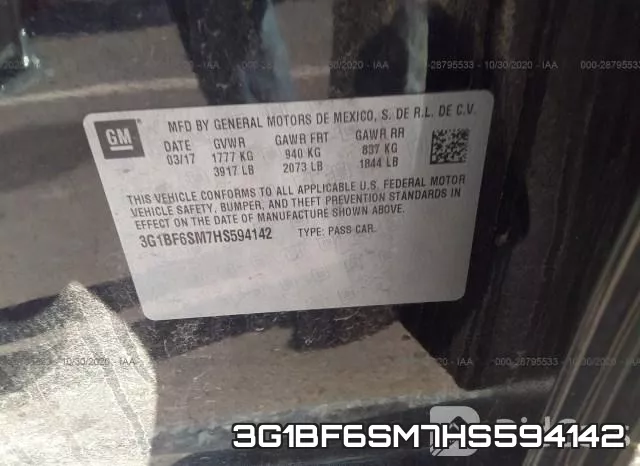 3G1BF6SM7HS594142 фото 10