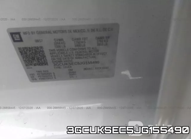 3GCUKSEC5JG155490 фото 10