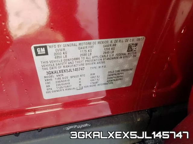 3GKALXEX5JL145747 фото 2