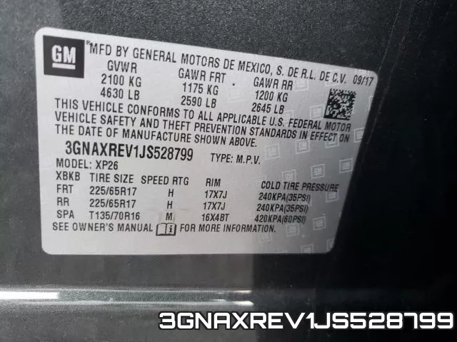 3GNAXREV1JS528799 фото 2