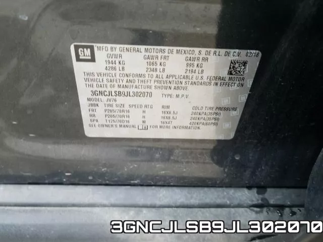 3GNCJLSB9JL302070 фото 2