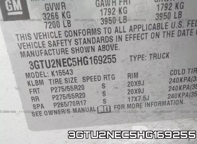 3GTU2NEC5HG169255 фото 10