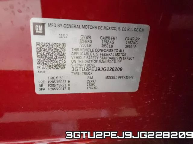 3GTU2PEJ9JG228209 фото 2