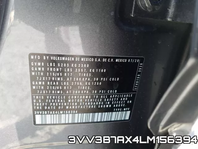 3VV3B7AX4LM156394 фото 2
