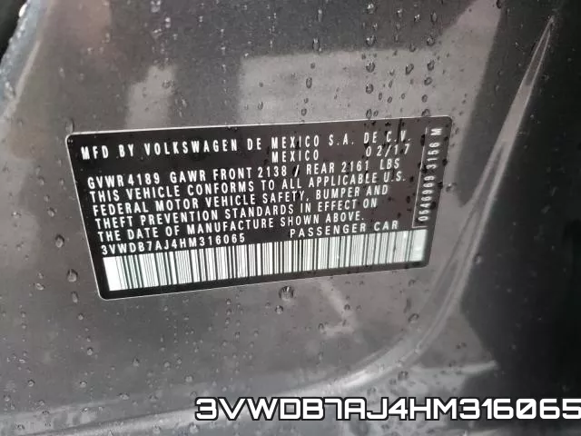 3VWDB7AJ4HM316065 фото 2