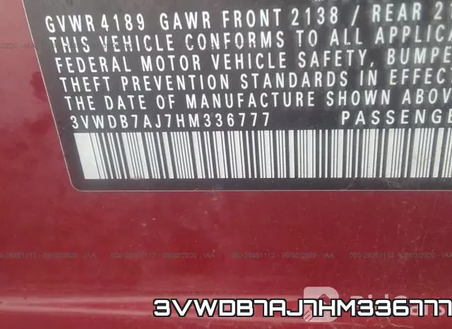 3VWDB7AJ7HM336777 фото 10