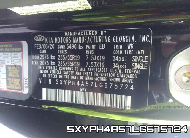 5XYPH4A57LG675724 фото 8
