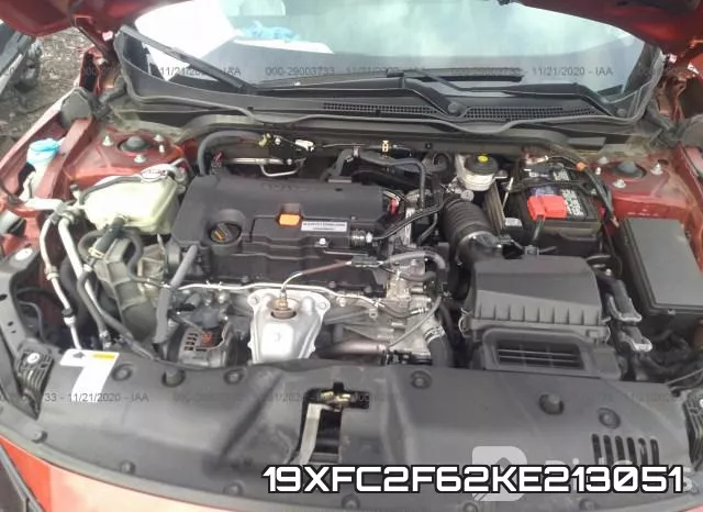 19XFC2F62KE213051 фото 2