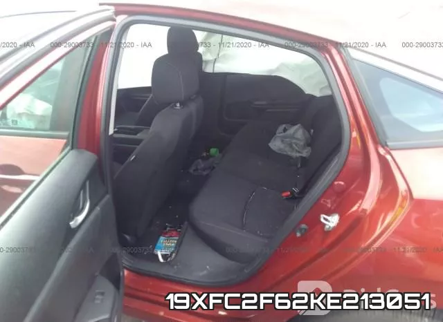 19XFC2F62KE213051 фото 7
