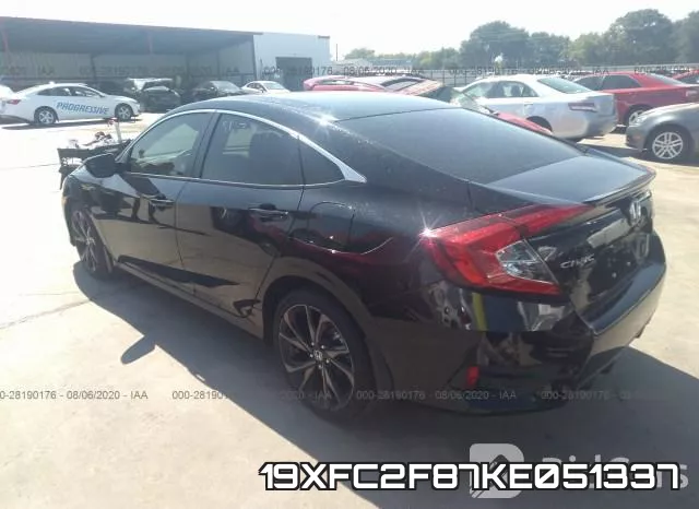 19XFC2F87KE051337 фото 4