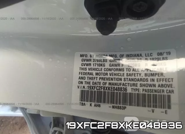 19XFC2F8XKE048836 фото 10