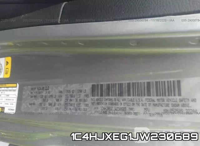 1C4HJXEG1JW230689 фото 9