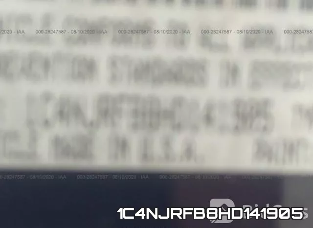 1C4NJRFB8HD141905 фото 9