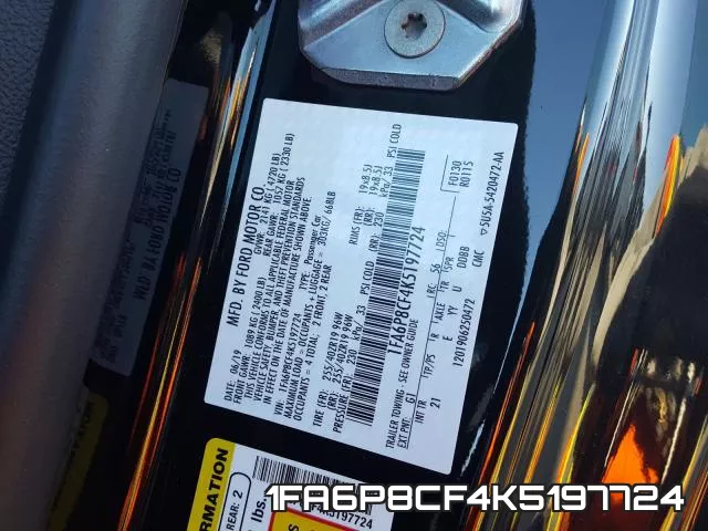 1FA6P8CF4K5197724 фото 2