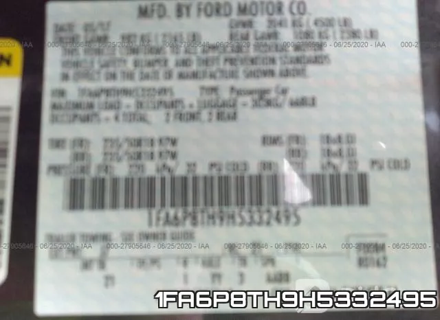 1FA6P8TH9H5332495 фото 8