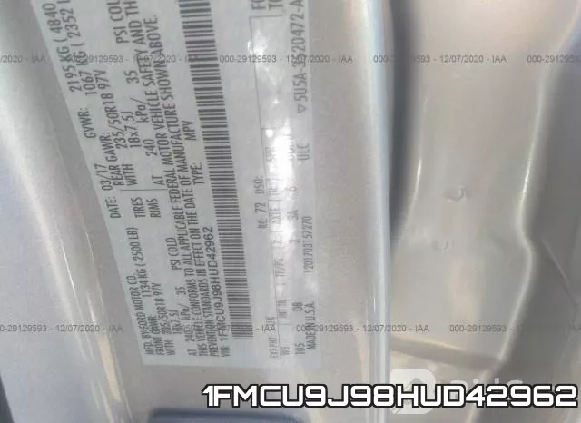1FMCU9J98HUD42962 фото 10
