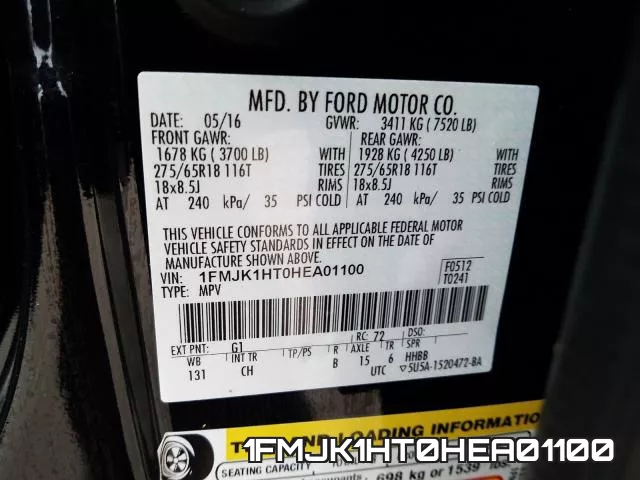 1FMJK1HT0HEA01100 фото 2