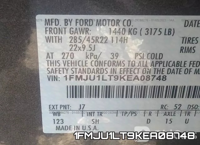 1FMJU1LT9KEA08748 фото 10