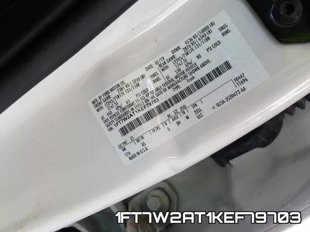1FT7W2AT1KEF79703 фото 2