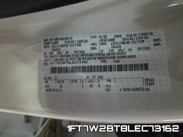 1FT7W2BT8LEC73162 фото 2