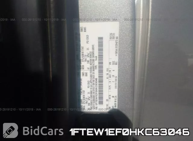 1FTEW1EF0HKC63046 фото 10