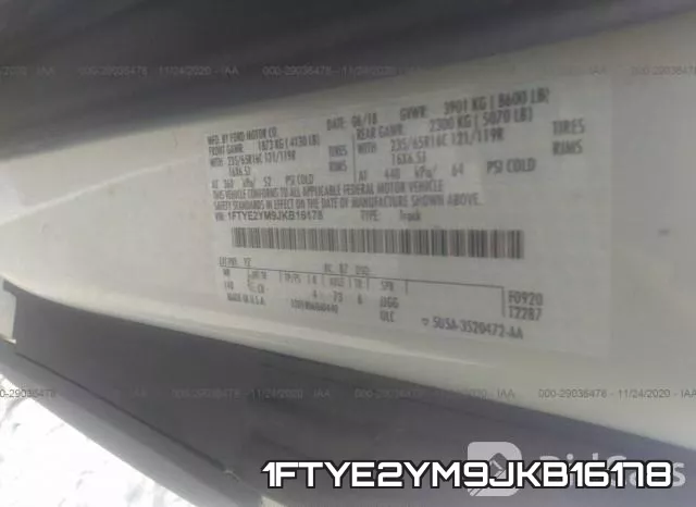 1FTYE2YM9JKB16178 фото 8