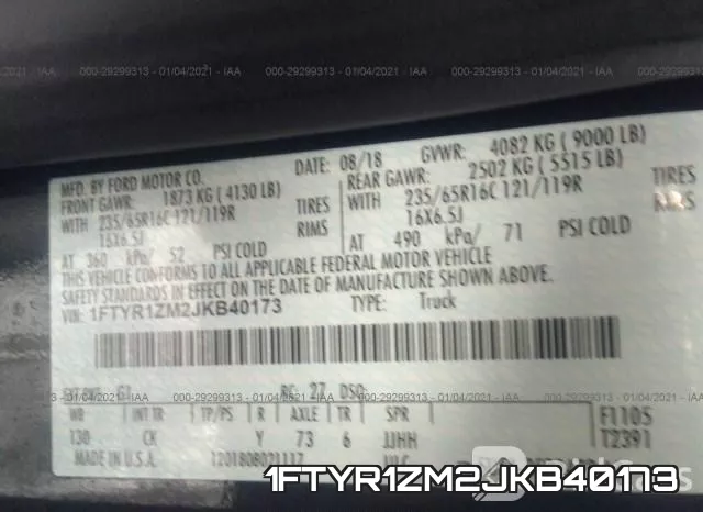 1FTYR1ZM2JKB40173 фото 9