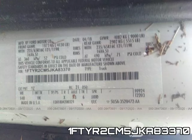 1FTYR2CM5JKA83370 фото 10