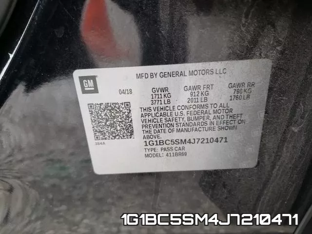 1G1BC5SM4J7210471 фото 2