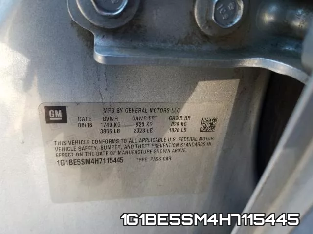 1G1BE5SM4H7115445 фото 2
