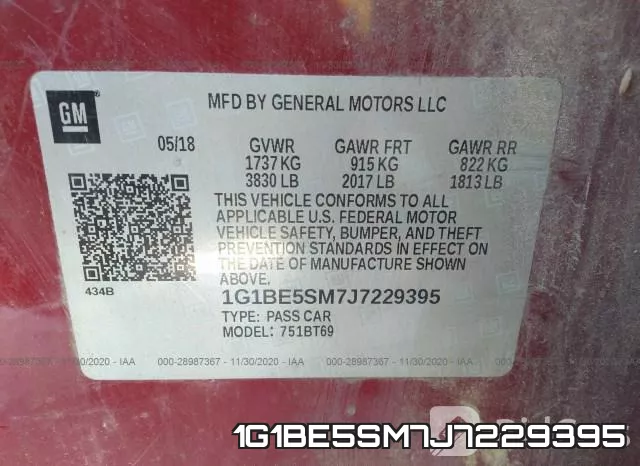 1G1BE5SM7J7229395 фото 10