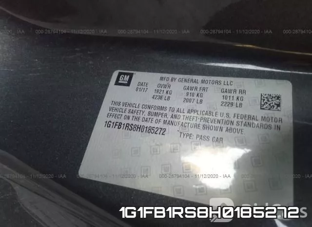 1G1FB1RS8H0185272 фото 8