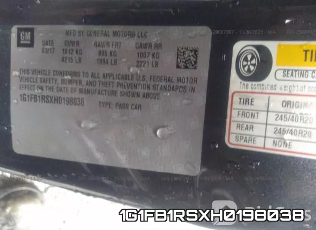 1G1FB1RSXH0198038 фото 9