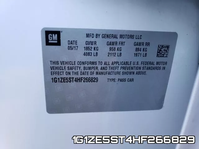 1G1ZE5ST4HF266829 фото 2