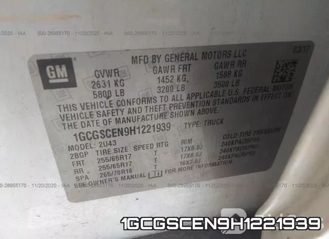 1GCGSCEN9H1221939 фото 10