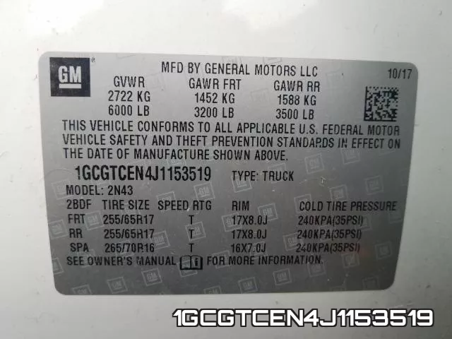1GCGTCEN4J1153519 фото 2