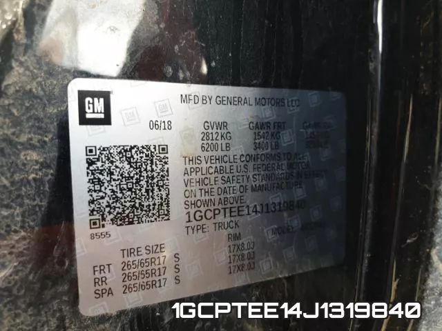 1GCPTEE14J1319840 фото 2