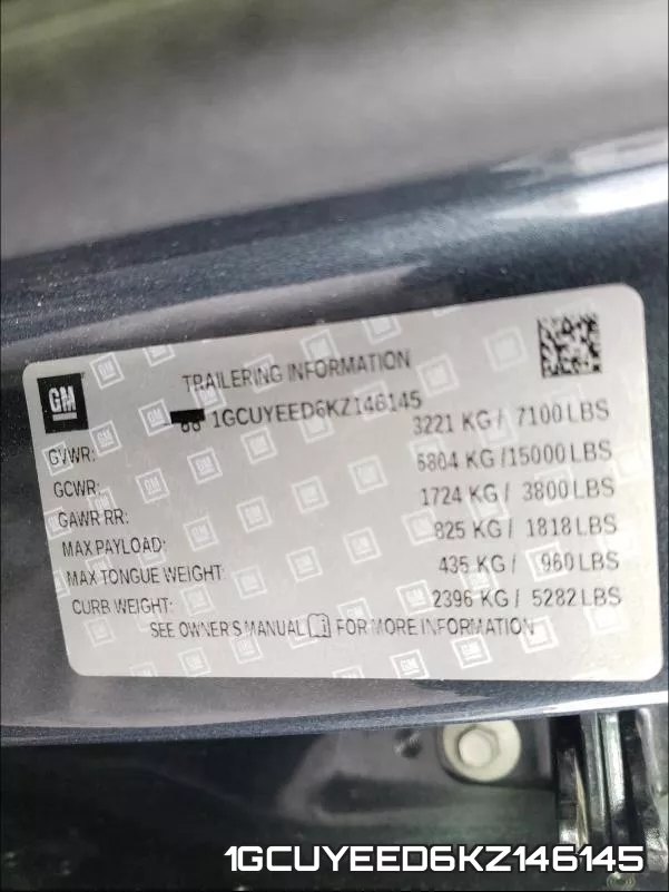 1GCUYEED6KZ146145 фото 2